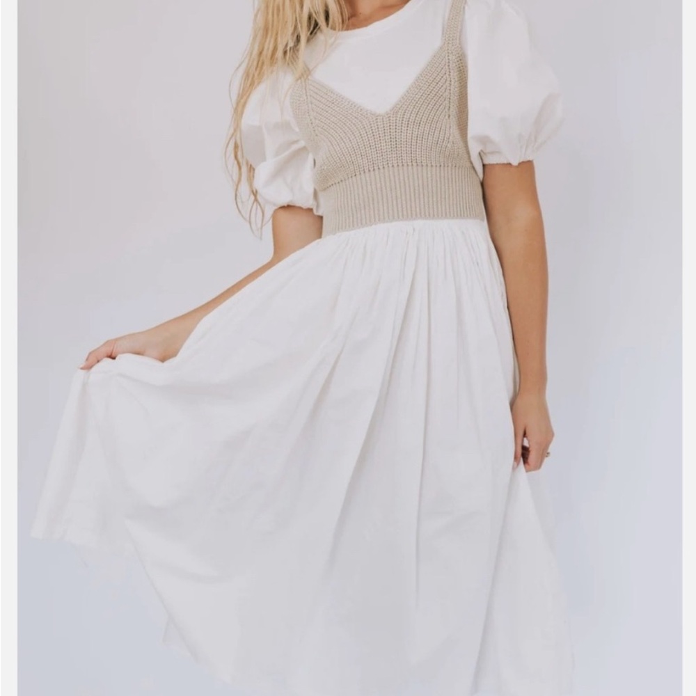 White and Cream Dress